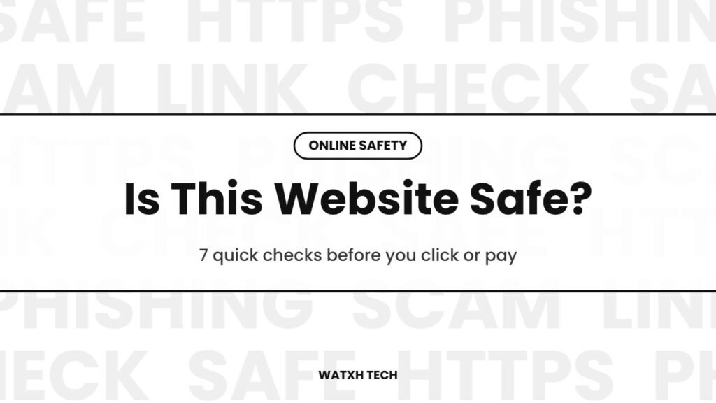 how to check if a website is safe