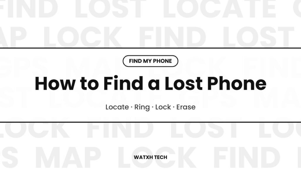 how to find a lost phone